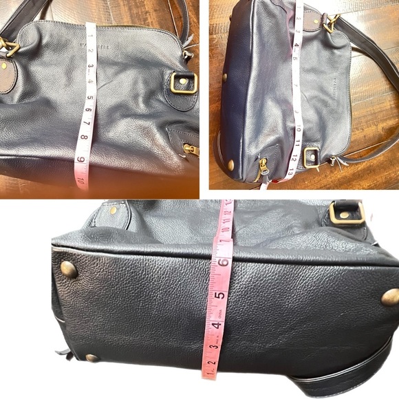 Blue black Wanderer handbag Adjusts to crossbody shoulder or hand. - Picture 12 of 14